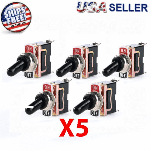 X5 Toggle Switch Heavy Duty 20A 125V SPST 2 Terminal ON/OFF Car Waterproof ATV